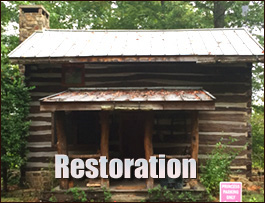Historic Log Cabin Restoration  Pulaski, Virginia